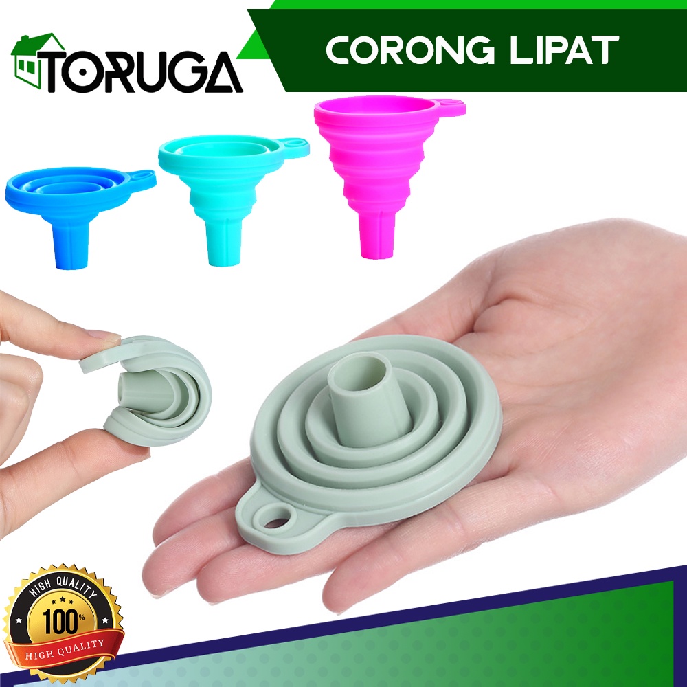 Corong Lipat Silikon Air Minyak Madu Karet Silicon Portable Praktis