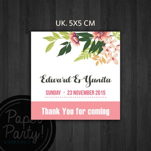 Kartu Ucapan terima kasih pernikahan. Wedding Thank You Card