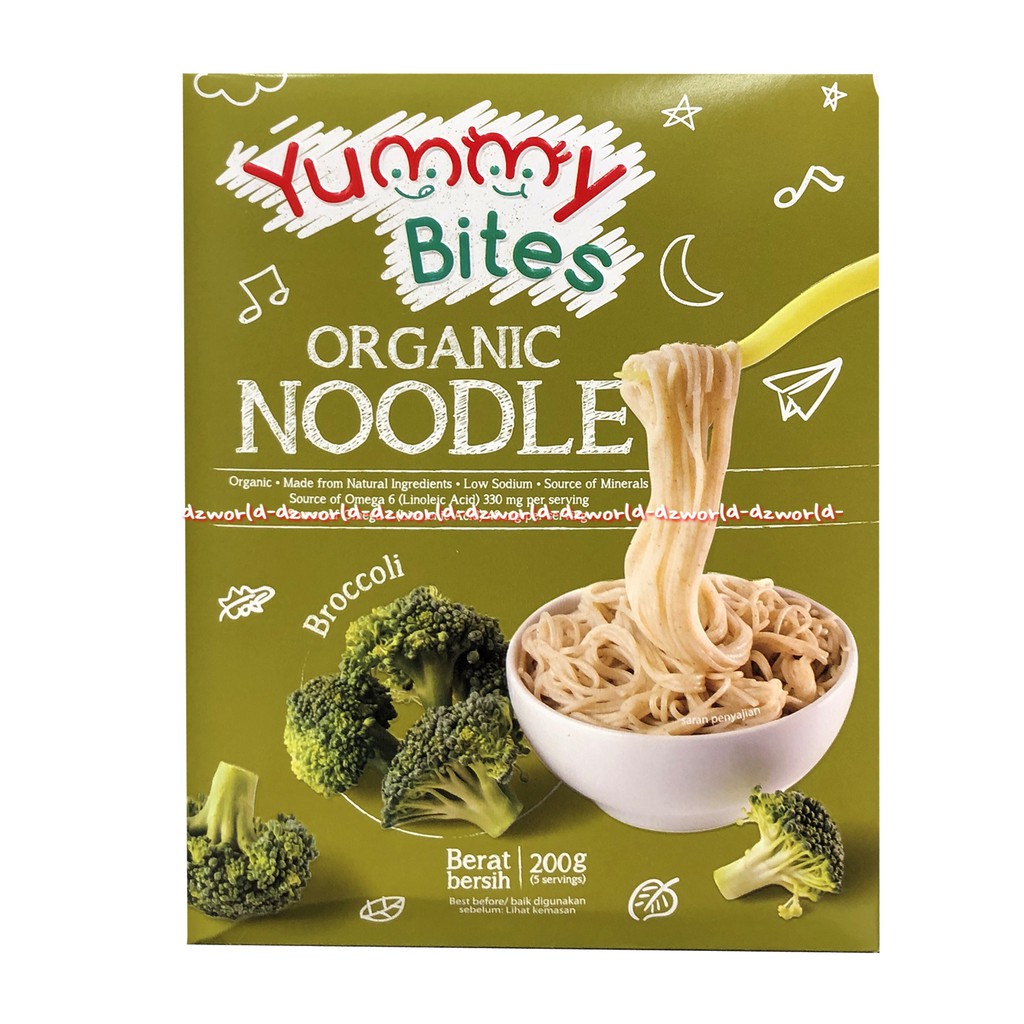 Yummy Bites Organic Noodle Sweet Potato 200gr Mie Spageti Untuk Bayi Anak Rasa Kentang Manis