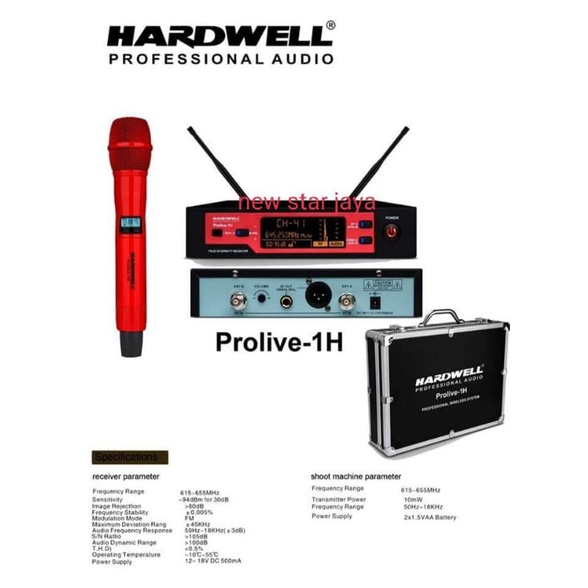 mic wireless hardwell prolive-1H.Prolive1h.