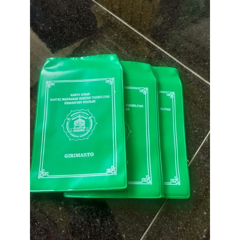 

sampul buku tabungan iuran spp plastik spp kantong spp