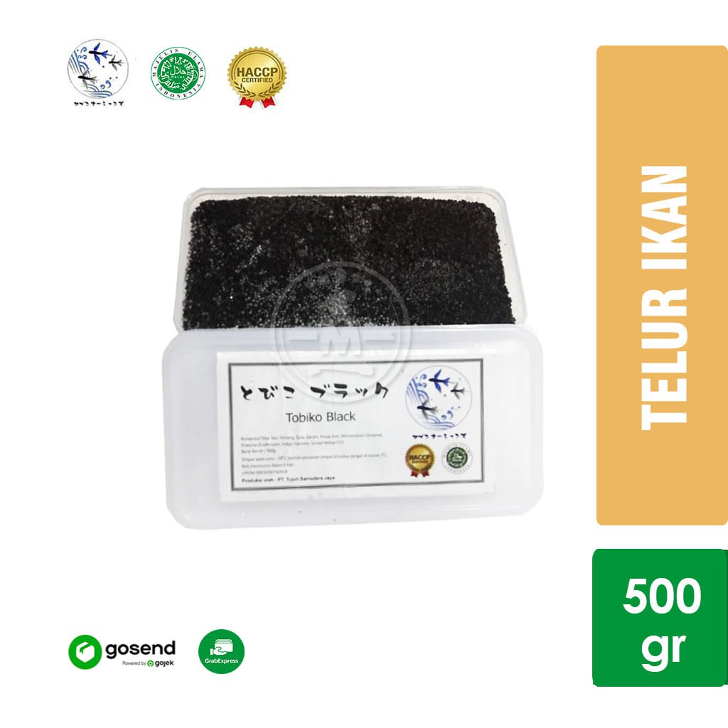 

Tobiko Hitam / Black Caviar / Telur Ikan Terbang [500 gr] KHUSUS GOSEND