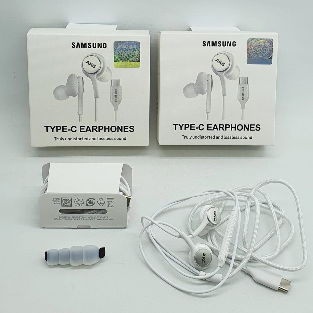 Headset Samsung Note 20 / Note 20 Ultra / S21 / S20 Type C AKG Original 100% Handsfree Samsung