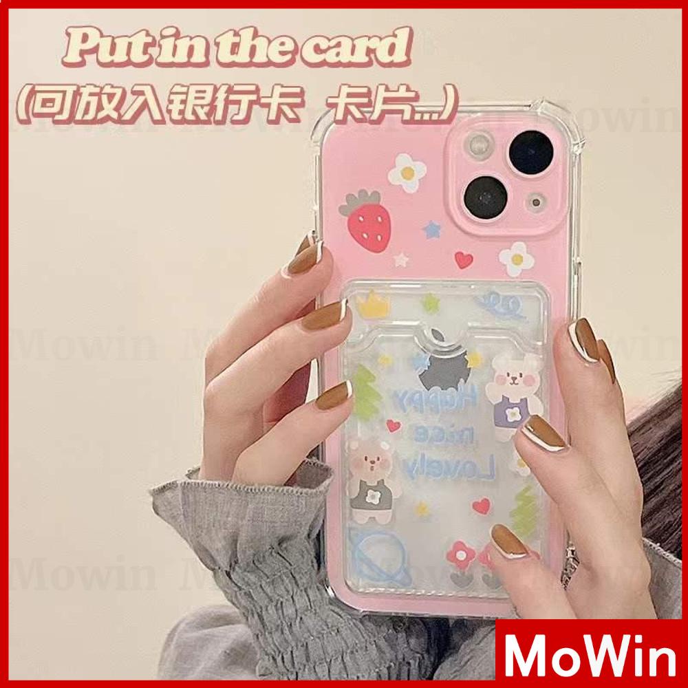 Casing Silikon Iphone 13 Pro Max 12 Pro Max 11 Pro Max 7 Plus Xr Xs Max 7 Shockproof Motif Bunga Strawberry Pink