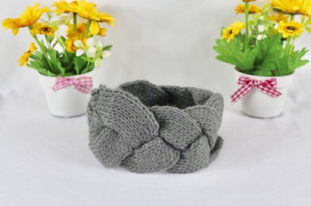 Bandana Rajut Wool Headband Winter Twist