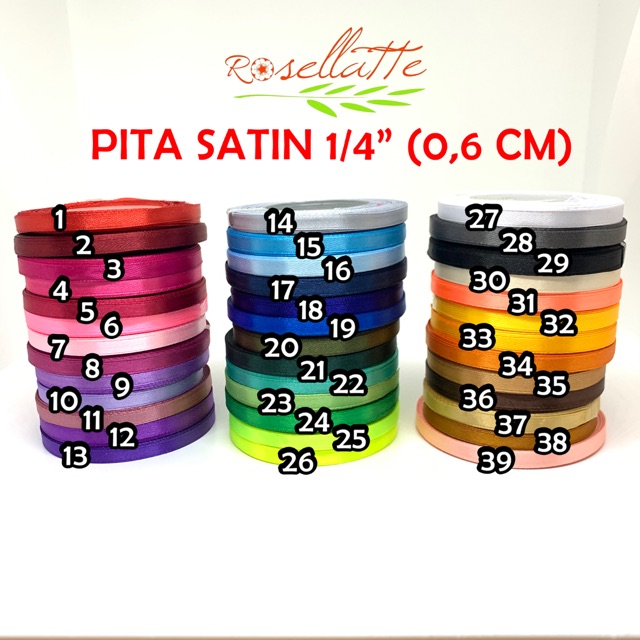 

PITA SATIN 1/4 inch 0.6 cm