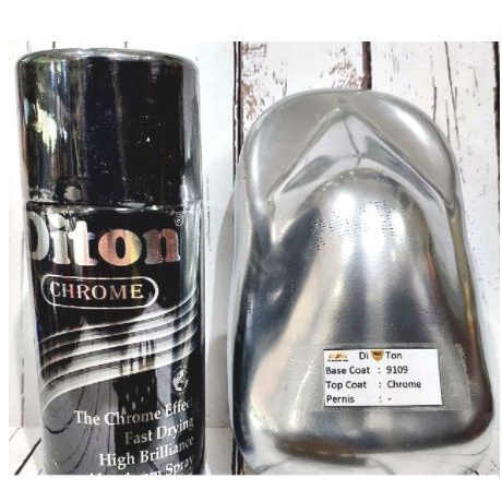 Pilox Diton CHROME Chrom Crom Krom Krum Stenlis atau Efek Kaca Mengkilap 150ml