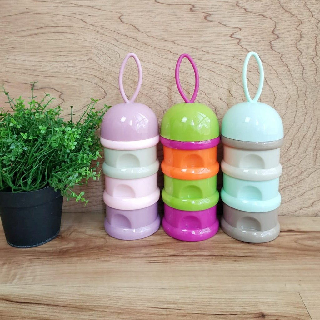 [Brandedbaby] CONTAINER SUSU BAYI 3 SUSUN IMPORT ANEKA WARNA