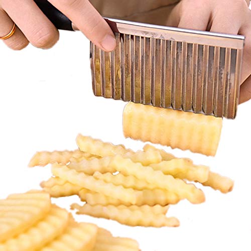 Pisau Cutter Slicer Zigzag Bergelombang Bergerigi Pemotong Kentang Wortel Mentimun Sayuran / Pisau Acar Knife Slicer Potato Zigzag