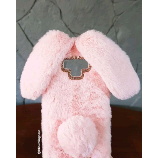 Casing Bulu Samsung Note 9 cute rabbit case lucu