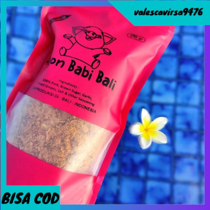 

⭐BISA COD⭐ Abon Babi Bali No 1 (250 Gr) Fresh Tanpa Pengawet - Original Manis