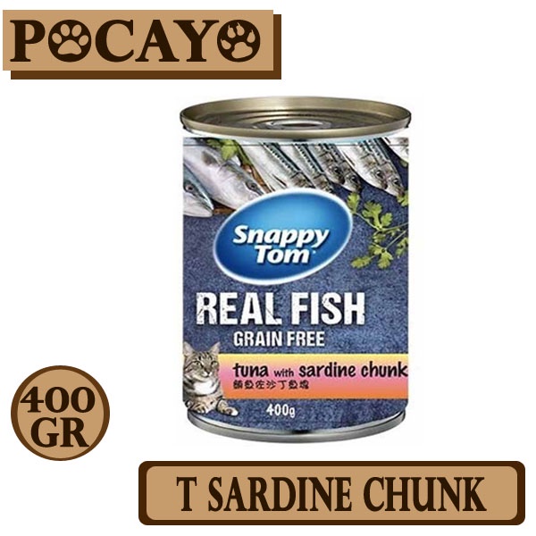 Snappy Tom Tuna Sardine Chunk 400gr