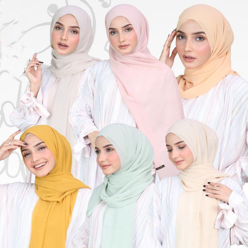 Pashmina Lacercut Premium Ceruty Babydoll 180X75 CM