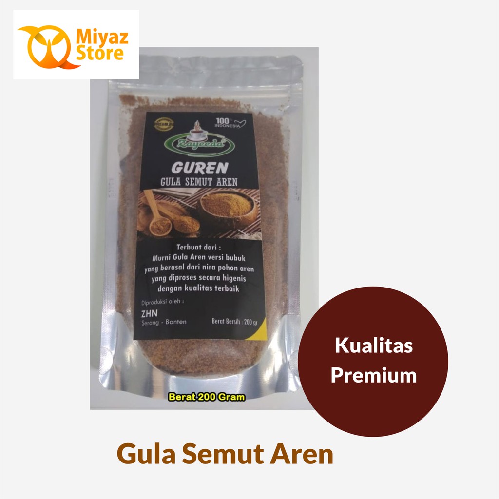 

Gula Semut Aren I GUREN I Gula Aren Original Kualitas Premium 200 gram