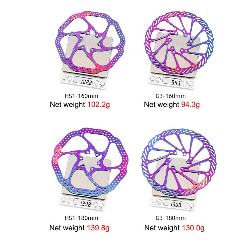 Lanfy Rem Cakram Rotor Warna-Warni G3CS/HS1 160/180MM MTB Sepeda Jalan 6baut Plating Disc Brake Rotor