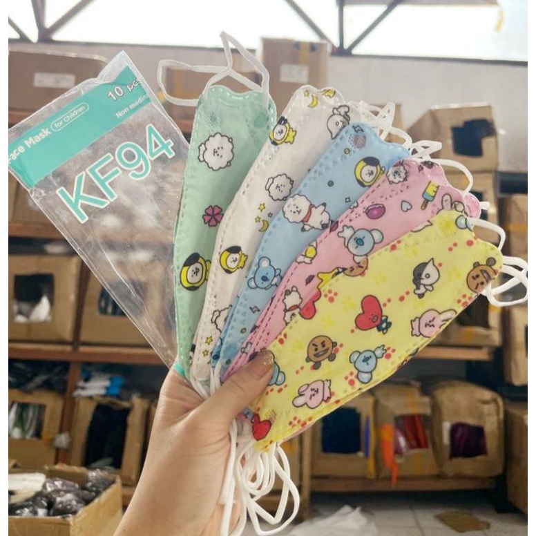 Masker KF94 Anak BTS