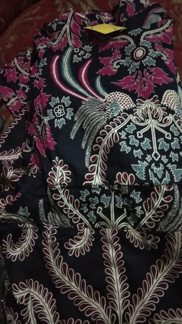 Gamis Muslim Fashion – Gamis Batik Wanita 120 -2