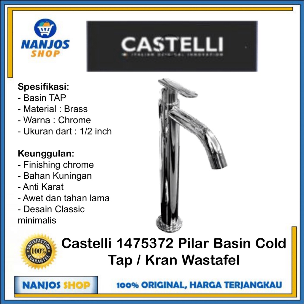 Castelli Keran / Kran Washtafel Wastafel Basin Tap 1475372 Pilar Cold