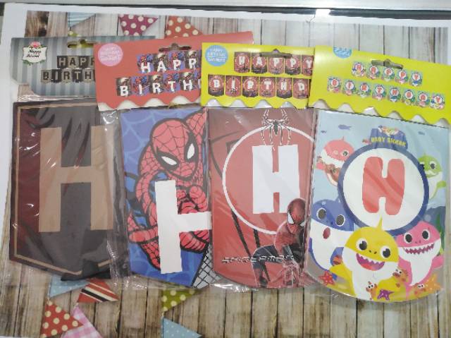 Bunting flag / happy birthday banner / banner ultah