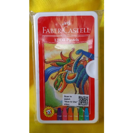 

Faber Castell/ 12 Oil Pastels/ Krayon