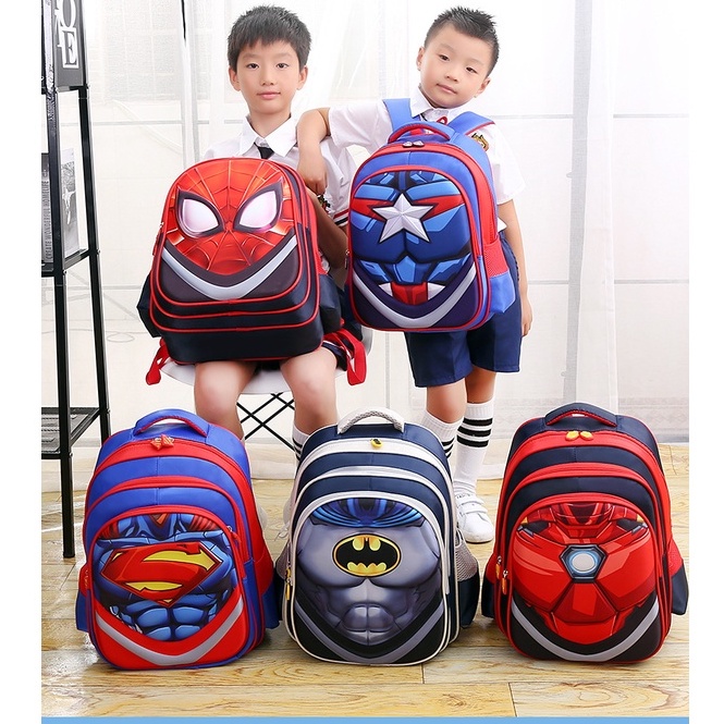 Tas Ransel Anak Sekolah 3D Timbul Motif Karakter Tas Punggung Anak SD Backpack Nilon Tas Ransel Anak Kekinian Karakter Azgalery T154