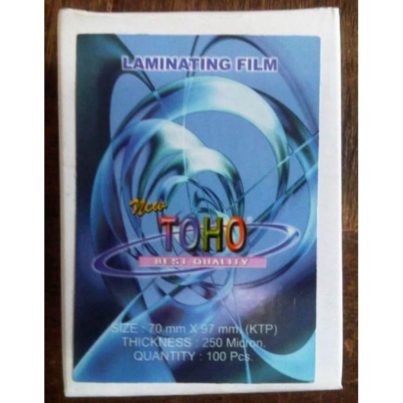 

PLASTIK LAMINATING TOHO UKURAN KTP 250 MICRON