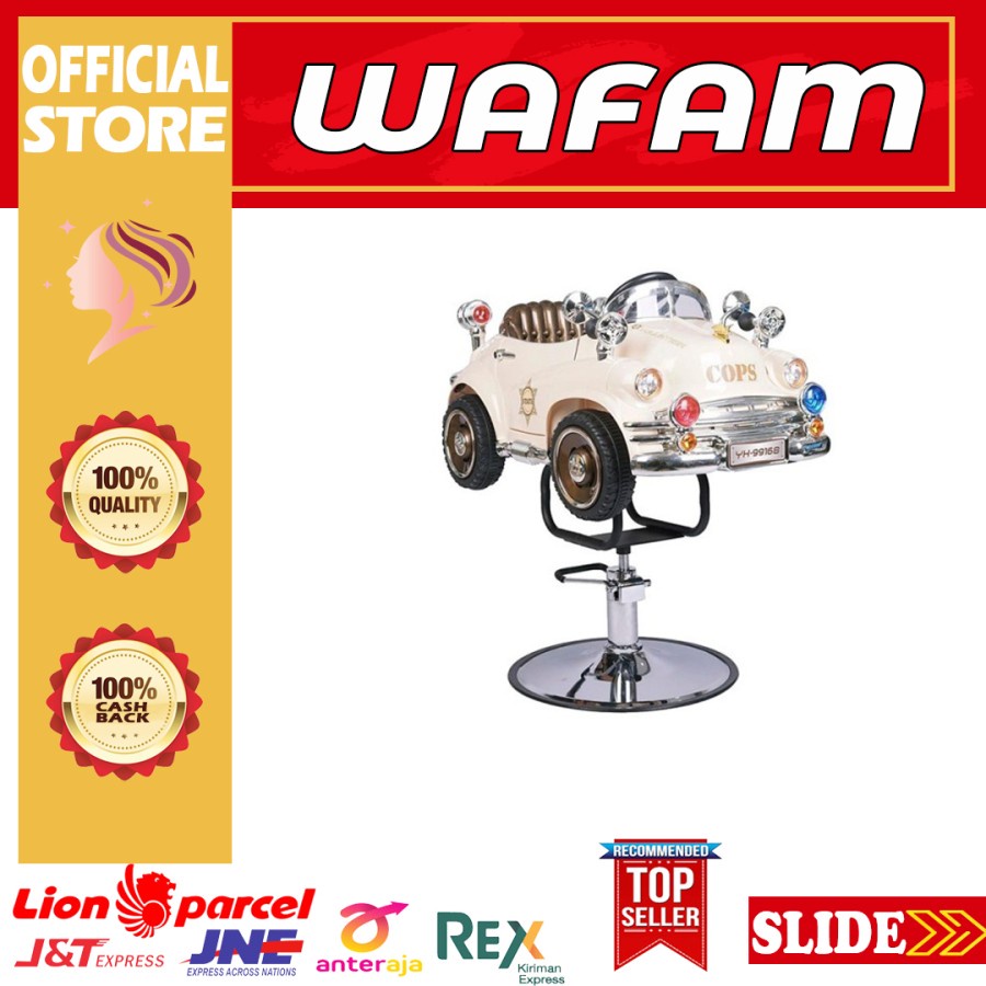 KURSI BARBER SHOP ANAK HIDROLIK / KURSI CUKUR MOBIL-MOBILAN