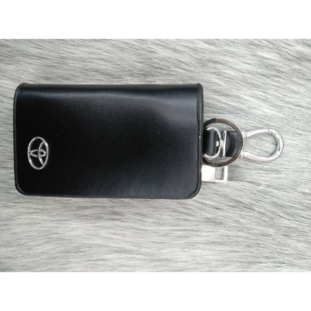 Dompet STNK Gantungan Kunci Mobil Motor Logo Toyota Honda Mazda Nissan Wulling Kulit