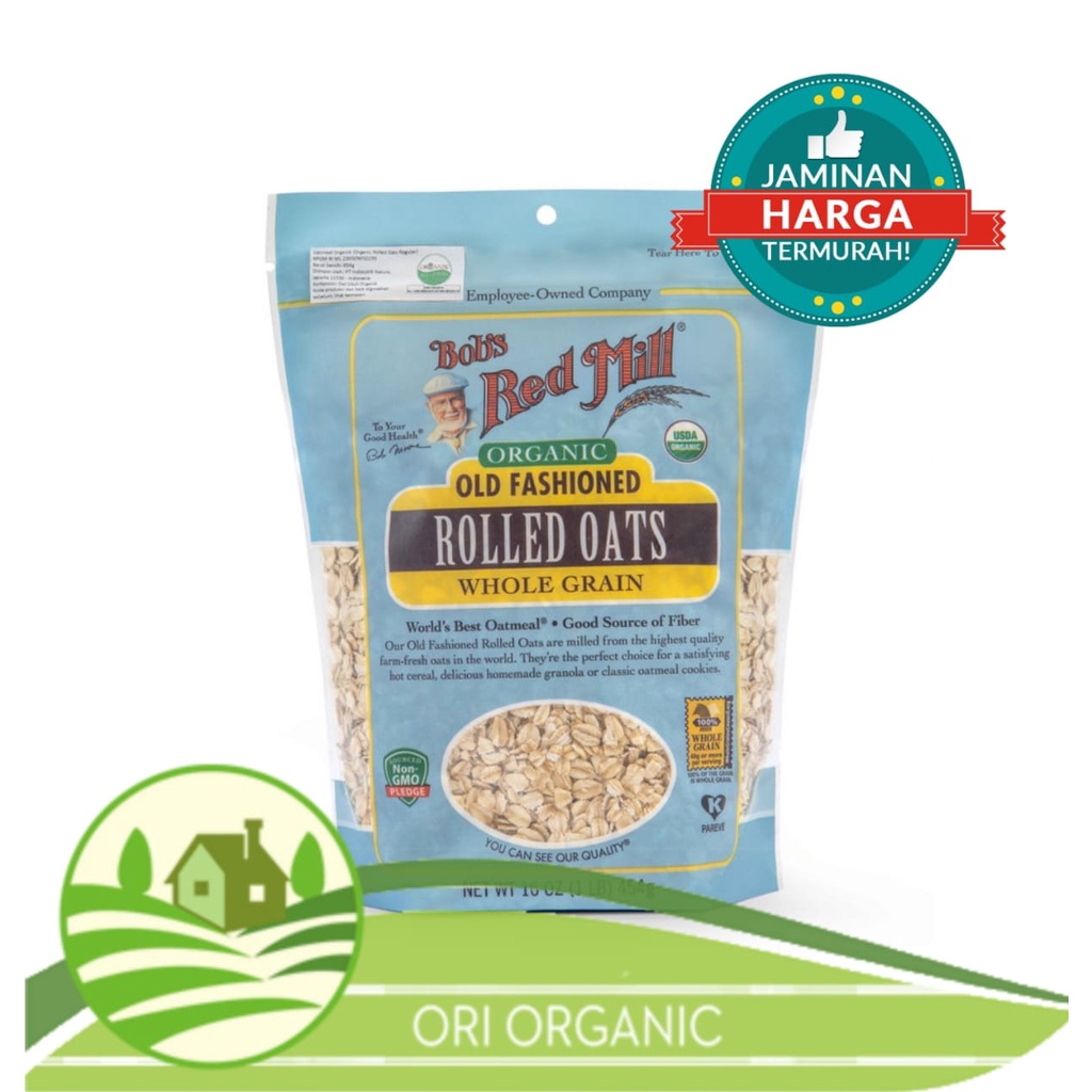

Bobs Red Mill Organic Old Fashioned Rolled Oat 32oz 907g