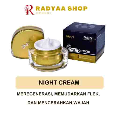 Night Cream Krim Malam Cream Malam Pelembab B ERL Intense Lightening