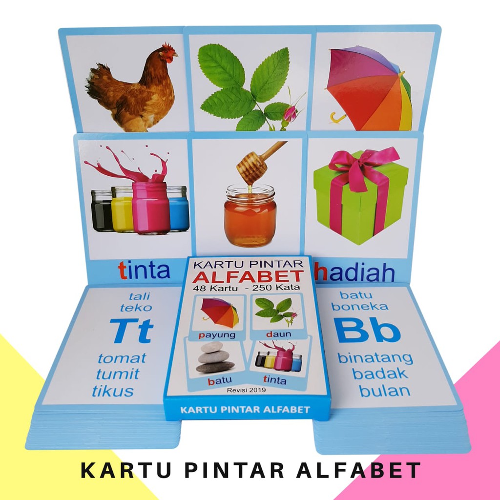 TERMURAH Kartu ALFABET flashcard alfabet