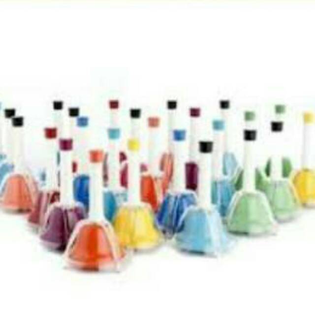 Set Handbell 25 pcs Handbell chromatic isi 25 nada rainbow colour nada kromatis