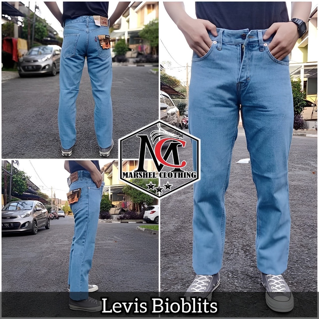 RCL - Celana Jeans  Premium Standar Regular Pria/Jeans Panjang Cowo Regular Standar