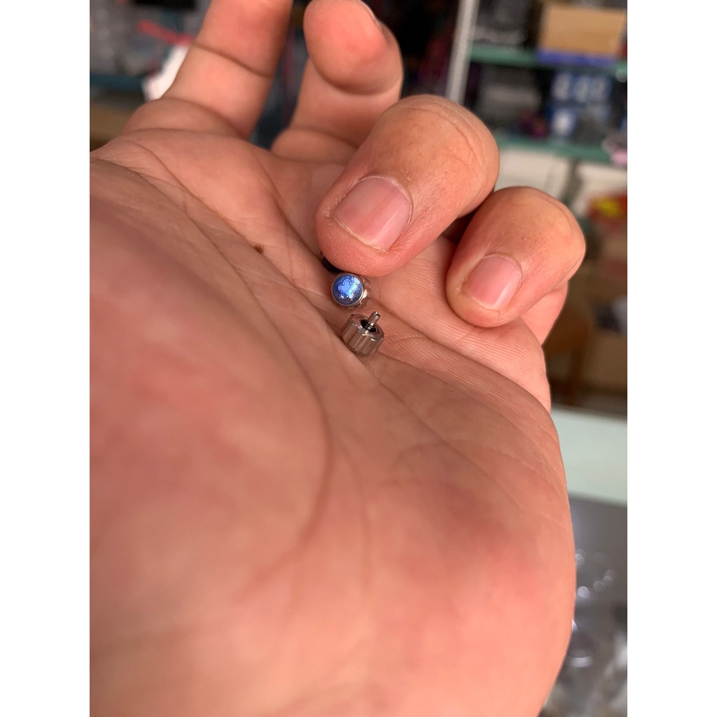 CROWN KNOP PEMUTAR STEM AS JAM TANGAN LOGO PATEK PHILIPPE SILVER