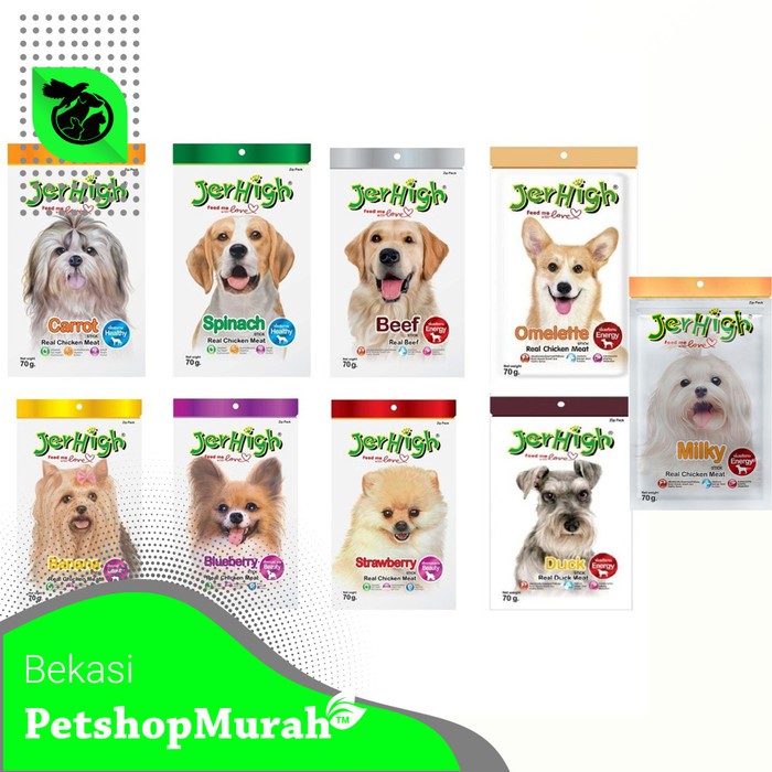 Cemilan Anjing Jerhigh Stick 70gr /  Dog Snack Jer high 70 gr