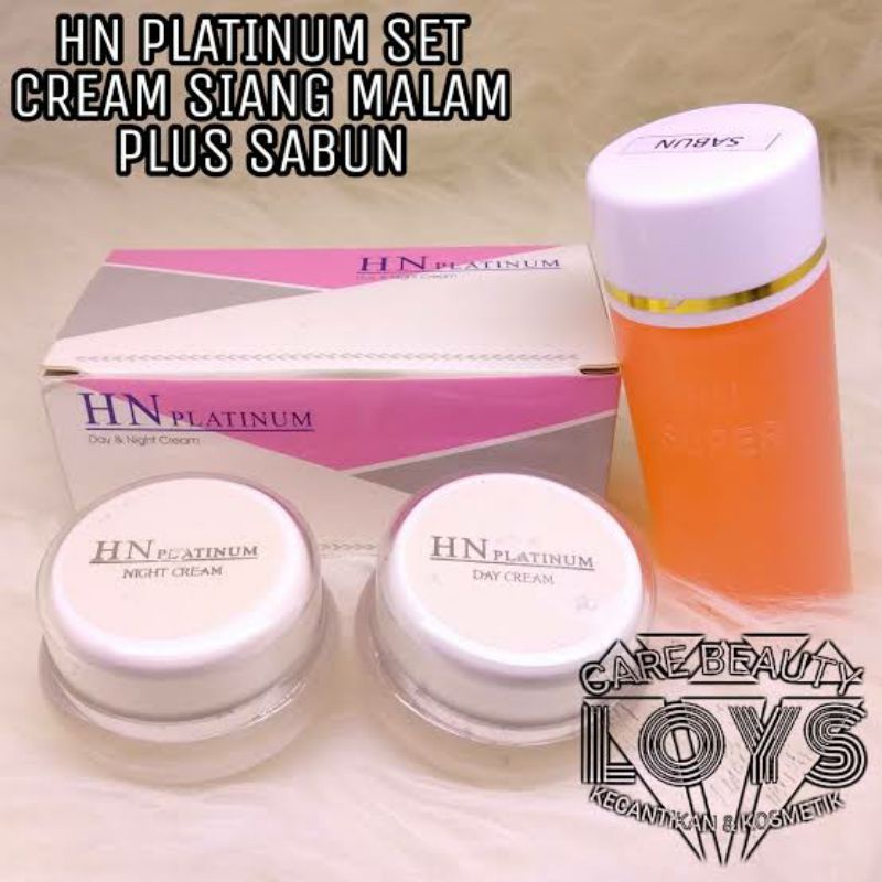 PAKET CREAM HN PLATINUM ORIGINAL SKINCARE BPOM CREAM PEMUTIH