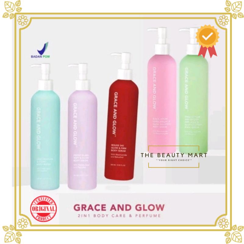 [BPOM] Grace and Glow Body Serum English Pear Freesia Black Opium Body Lotion / Grace &amp; Glow | Grace&amp;Glow | Moisture Body Serum