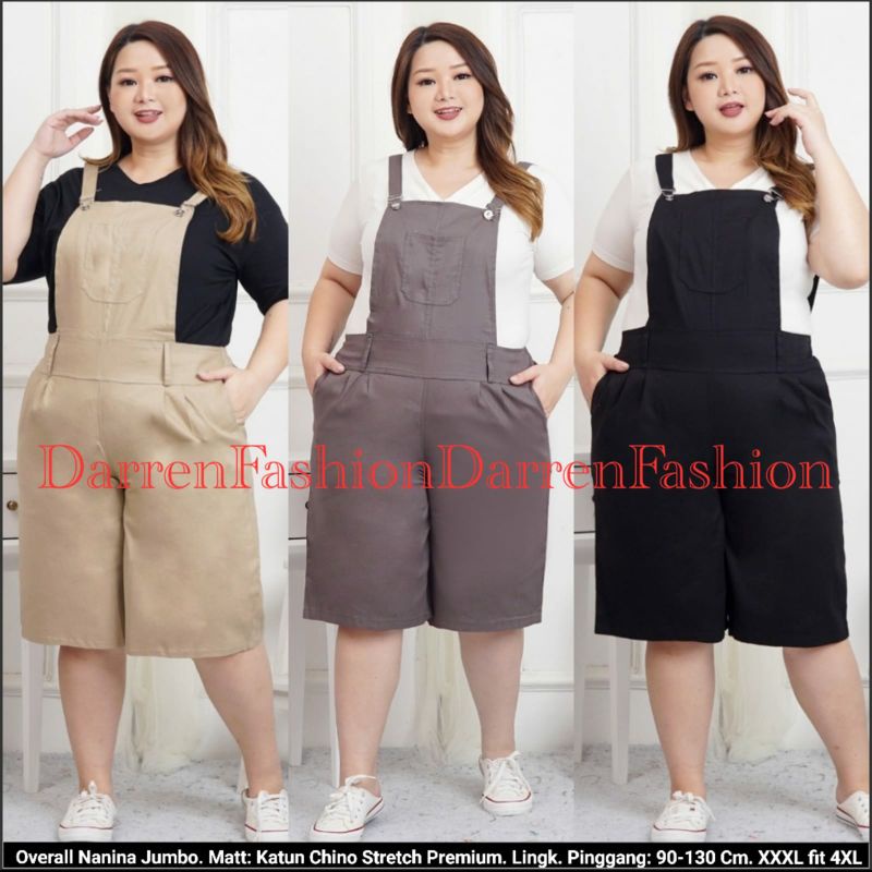 Celana Overall Jumbo Big Size. Overall Nanina Celana Katun Super Jumbo