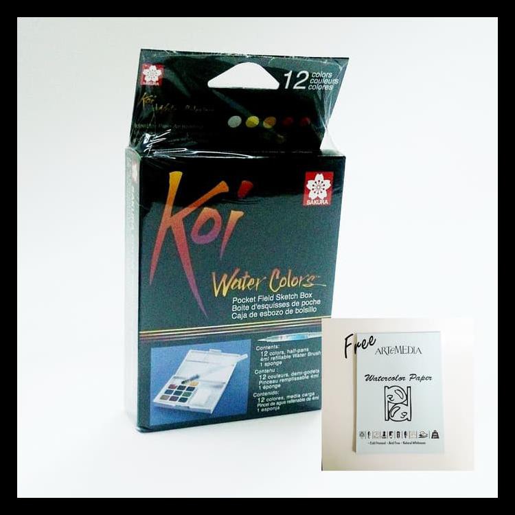 

BAYAR DITEMPAT SAKURA KOI WATERCOLOR POKET - 12 WARNA KODE 110