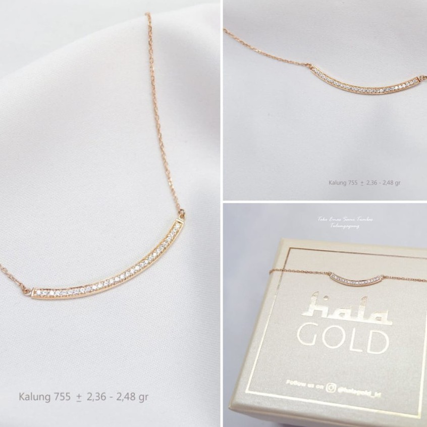 Kalung T Smile Hala Gold 18K