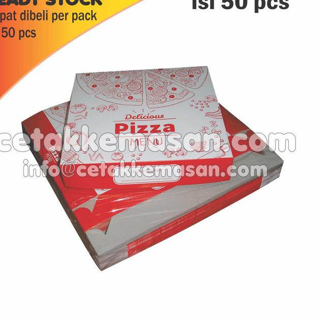 

C5M6 BOX PIZZA Dus Kemasan PIZZA uk 22x21.5x4 cm 1 pack ISI 50 pcs ❤️M1P