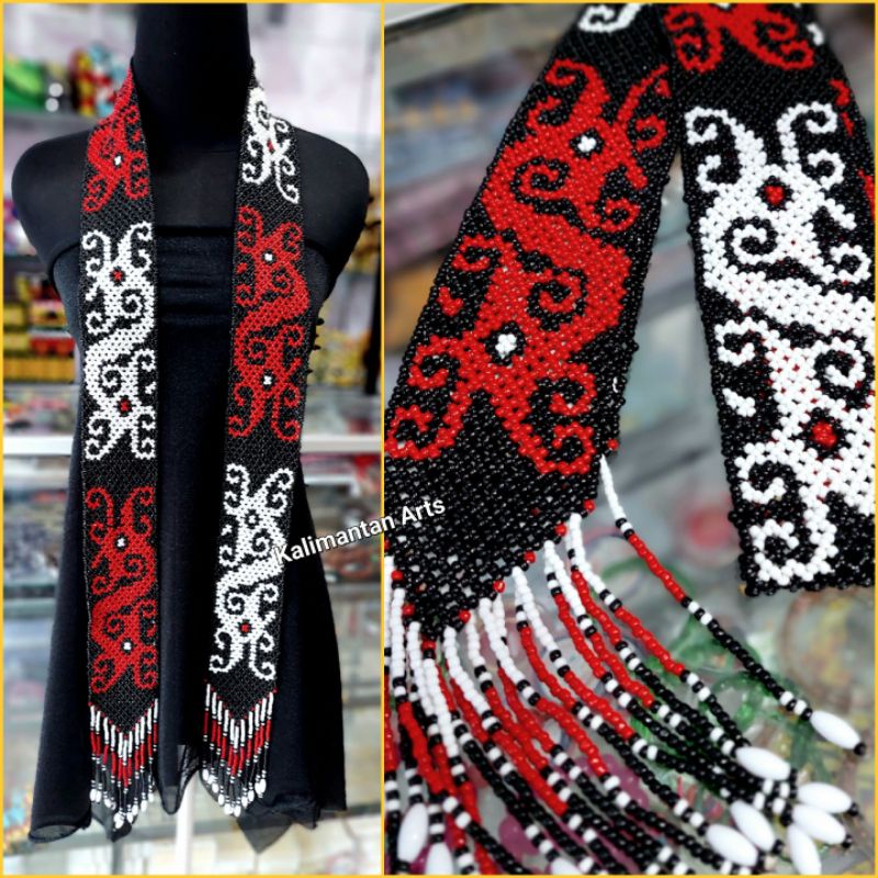 Syal Manik Dayak / Syal Kalimantan-O