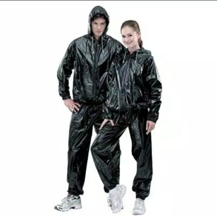 mantel hujan | sauna logo militer pria wanita | baju lari olahraga