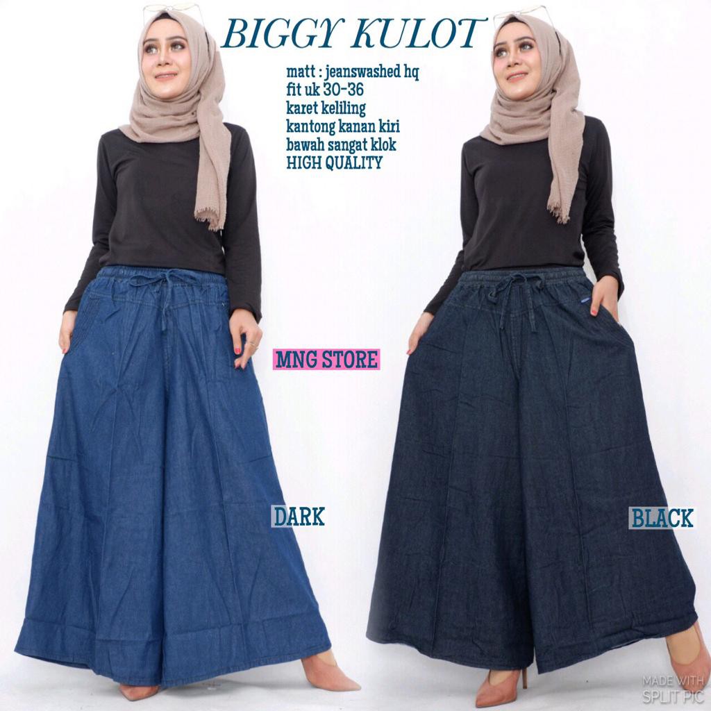 JUNIOR BIGGY KULOT MAYUNG PREMIUM HITAM DAN DONGKER PREMIUM UMMI