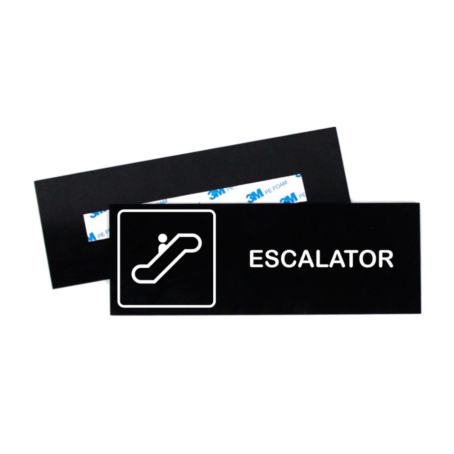Jual eskalator signage board - logo eskalator - escalator sign system Berkualitas