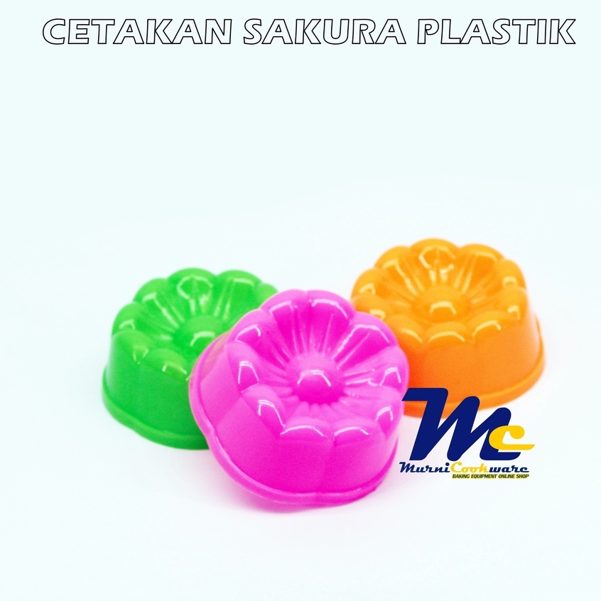 Cetakan Puding Bunga Sakura Plastik