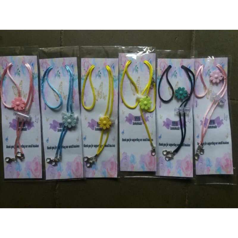 STRAP MASK STRAP MASKER NAMA Banyak Warna II KONEKTOR HIJAB STRAPMASK ANAK KARAKTER-4