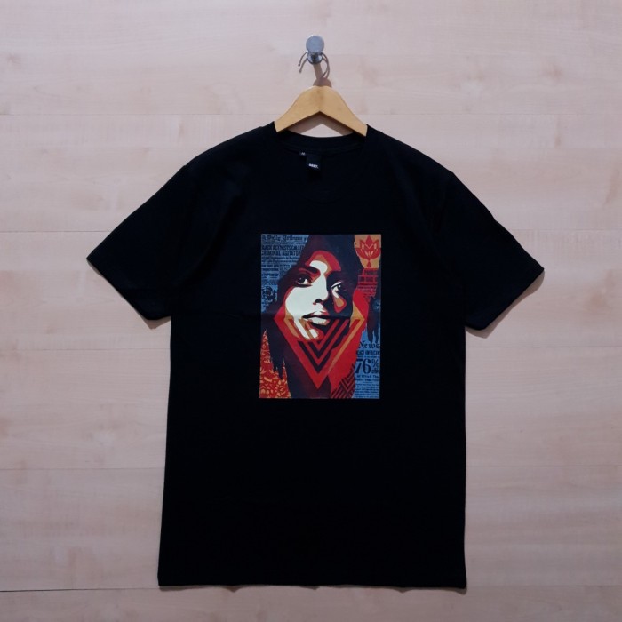 KAOS T SHIRT OBEY BIAS BY NUMBER TEE BLACK - M
