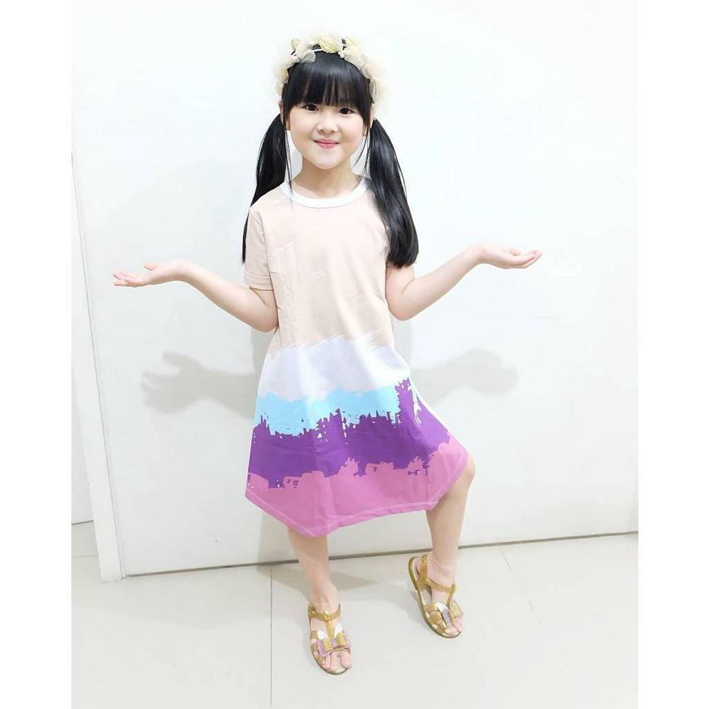 DRESS ANAK PEREMPUAN TROPICAL SERIES USIA 2-10TH