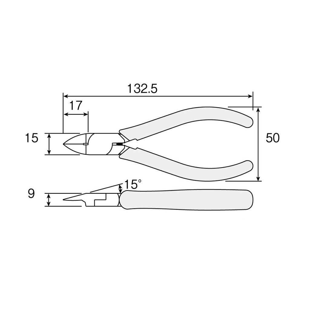 Plastic Cutter Hozan N-25-125 - Japan - Tang Potong